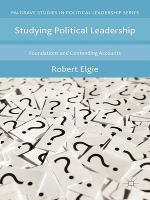 cover image of Studying Political Leadership